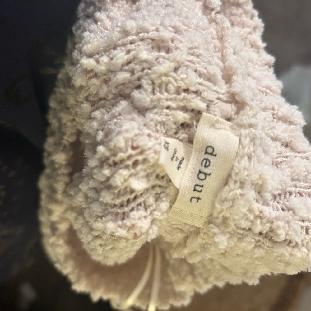 Women’s Size Medium Sweater Cream Boucle by Debut Office Capsule Comfort Soft - Picture 10 of 11